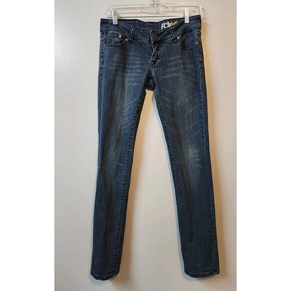 Fox Denim Skinny Women’s Size 7/28 Medium Wash Low Rise - Picture 1 of 12